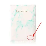 pochette passeport marbrée unique