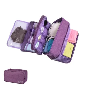 pochette sous-vêtements de voyage violet