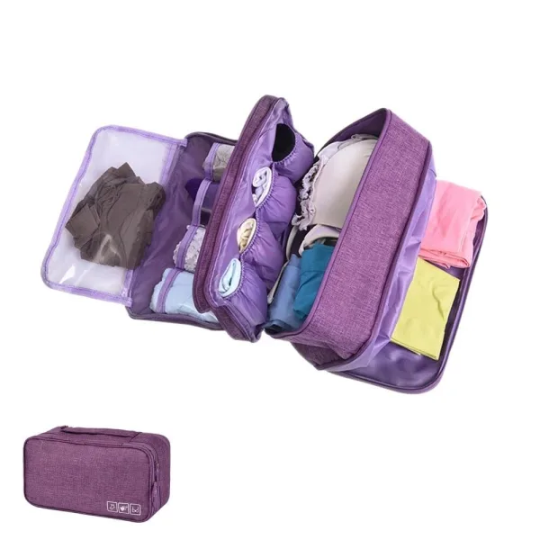 pochette sous-vêtements de voyage violet