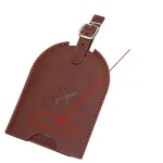 porte étiquette en cuir personnalisé voyage