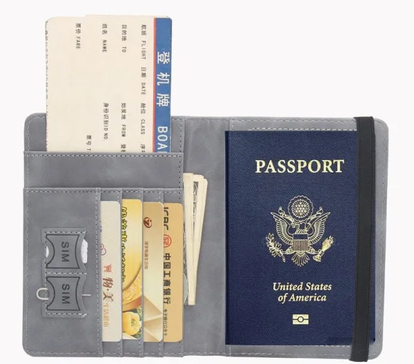 portefeuille carte du monde design anti RFID