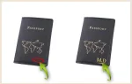 protection de passeport carte du monde design