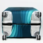 protection de valise vagues bleues