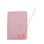 protection passeport minimaliste carte du monde