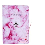 protège passeport en cuir avion