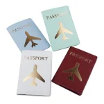 protège-passeport en cuir gros avion