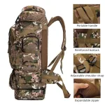 sac à dos en nylon militaire 100L