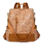 sac à dos femme élégant fermeture éclair arrière