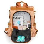 sac à dos femme moderne avec poche zippée