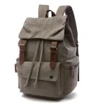 sac à dos toile vintage avec poches