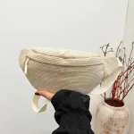 sac banane femme velours côtelé