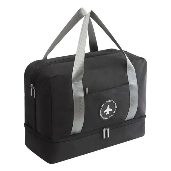 sac de voyage avec compartiment chaussures happy flight noir