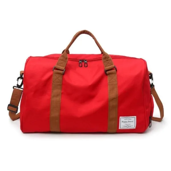 sac de voyage avec compartiment chaussures happy travel rouge