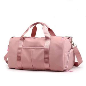 sac de voyage avec compartiment chaussures pink