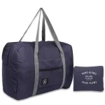 sac de voyage pliable "wind blow river flows" bleu marine