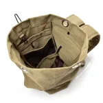sac de voyage vintage en toile militaire