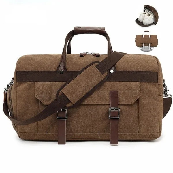 sac week-end vintage travel duffle bag 40L