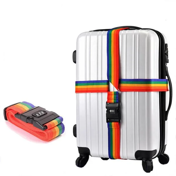 sangle pour valise en croix multicolore