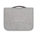 trousse de toilette de voyage à suspendre to travel to live gris